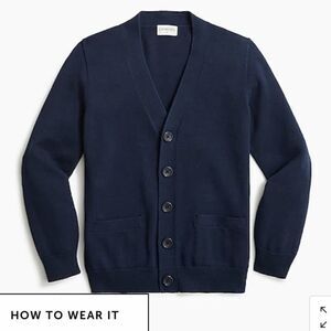 J. Crew Factory Boys' cotton cardigan sweater Item BB412